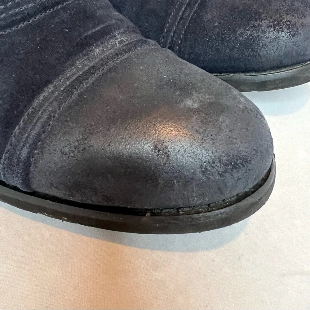 Welfare Absolute Comfort Navy Blue Suede Leather Lace Up Men’s Oxford Shoes